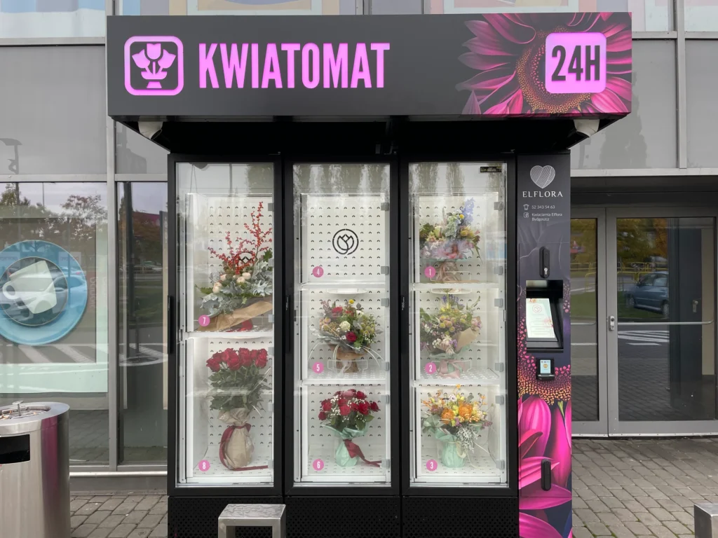 widok kwiatomatu w bydgoszczy